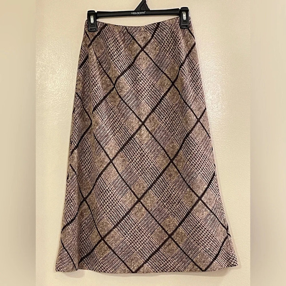 ST. JOHN COLLECTION Knit Tartan Plaid Skirt - Picture 2 of 4